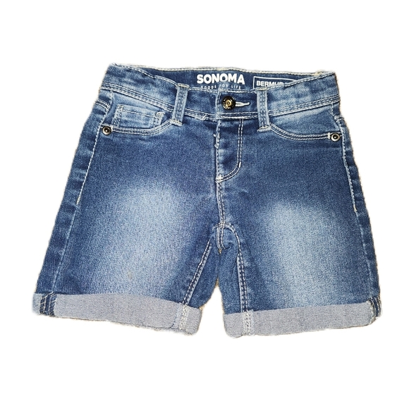 Sonoma Girl's Size 4 Bermuda Jean Shorts - Picture 1 of 7
